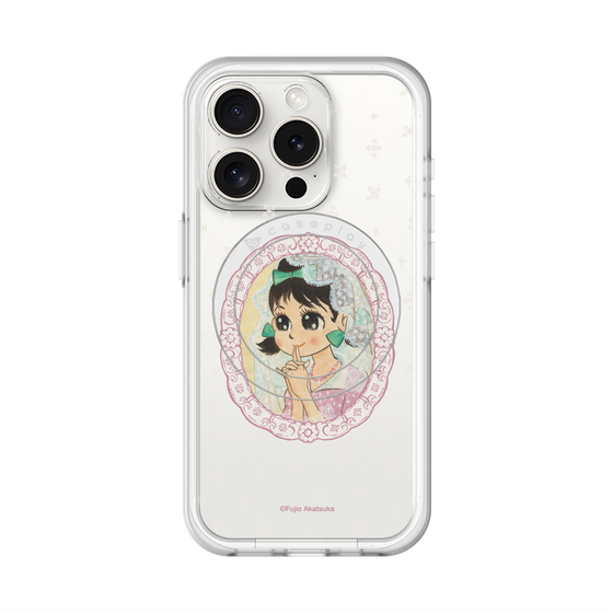 スリムプロテクションプレミアムケース with MagSafe［ ひみつのアッコちゃん - テクマクマヤコン - クリア ］