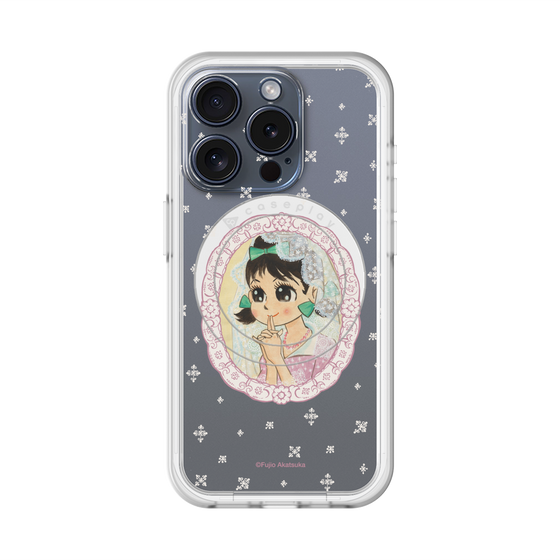 スリムプロテクションプレミアムケース with MagSafe［ ひみつのアッコちゃん - テクマクマヤコン - クリア ］