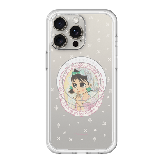 スリムプロテクションプレミアムケース with MagSafe［ ひみつのアッコちゃん - テクマクマヤコン - クリア ］