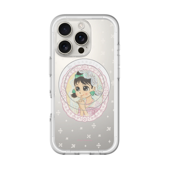 スリムプロテクションプレミアムケース with MagSafe［ ひみつのアッコちゃん - テクマクマヤコン - クリア ］