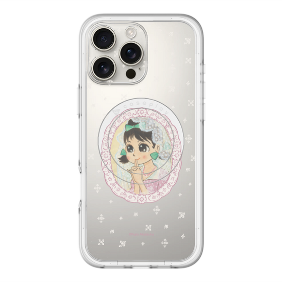 スリムプロテクションプレミアムケース with MagSafe［ ひみつのアッコちゃん - テクマクマヤコン - クリア ］