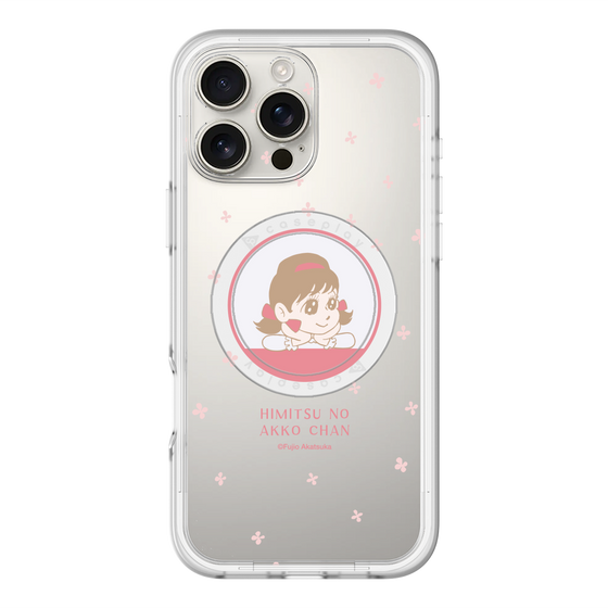 スリムプロテクションプレミアムケース with MagSafe［ ひみつのアッコちゃん - アッコちゃん - クリア ］