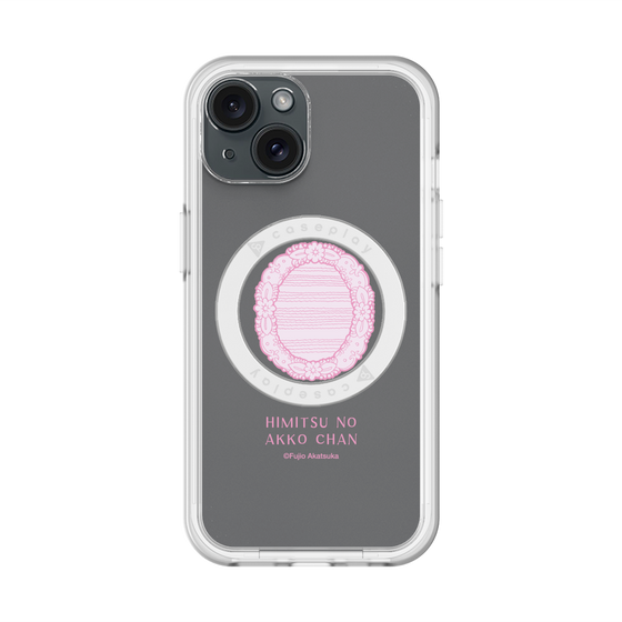 スリムプロテクションプレミアムケース with MagSafe［ ひみつのアッコちゃん - 魔法の鏡 - クリア ］