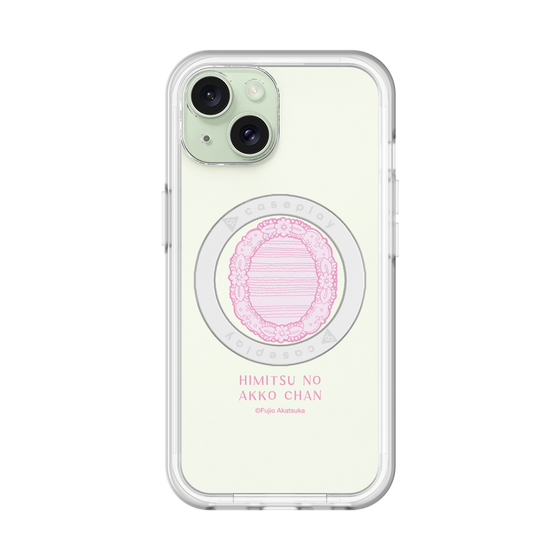 スリムプロテクションプレミアムケース with MagSafe［ ひみつのアッコちゃん - 魔法の鏡 - クリア ］