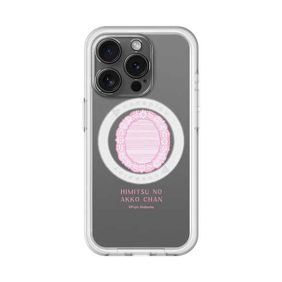 スリムプロテクションプレミアムケース with MagSafe［ ひみつのアッコちゃん - 魔法の鏡 - クリア ］