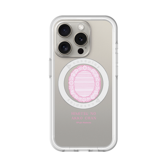 スリムプロテクションプレミアムケース with MagSafe［ ひみつのアッコちゃん - 魔法の鏡 - クリア ］