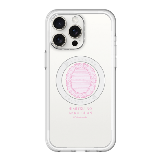 スリムプロテクションプレミアムケース with MagSafe［ ひみつのアッコちゃん - 魔法の鏡 - クリア ］