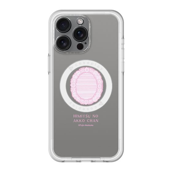 スリムプロテクションプレミアムケース with MagSafe［ ひみつのアッコちゃん - 魔法の鏡 - クリア ］