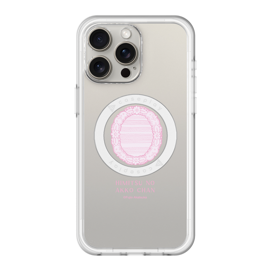 スリムプロテクションプレミアムケース with MagSafe［ ひみつのアッコちゃん - 魔法の鏡 - クリア ］