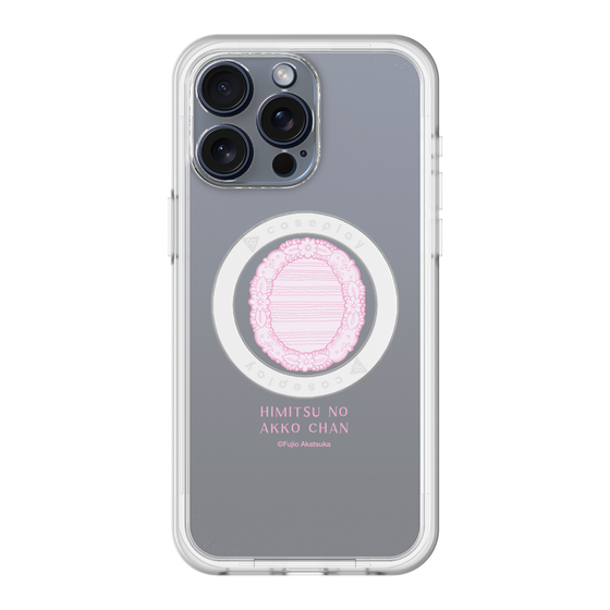 スリムプロテクションプレミアムケース with MagSafe［ ひみつのアッコちゃん - 魔法の鏡 - クリア ］