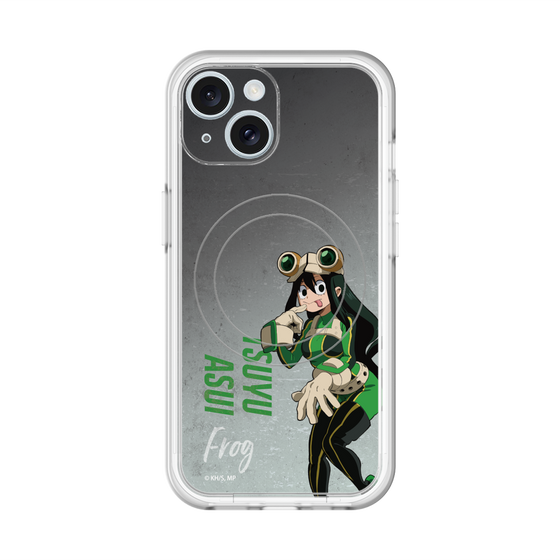 スリムプロテクションプレミアムケース with MagSafe［ 僕のヒーローアカデミア - 立ち絵 -蛙吹 梅雨 ］