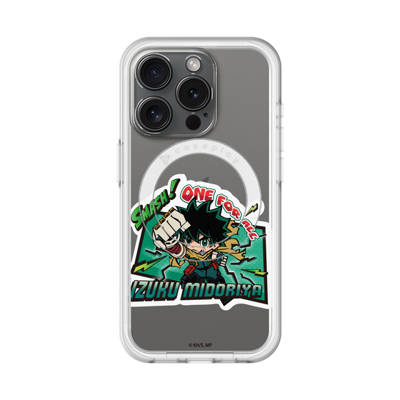 スリムプロテクションプレミアムケース with MagSafe［ 僕のヒーローアカデミア - ミニキャラ - 緑谷 出久 ］