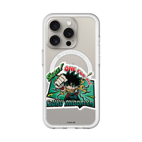 スリムプロテクションプレミアムケース with MagSafe［ 僕のヒーローアカデミア - ミニキャラ - 緑谷 出久 ］