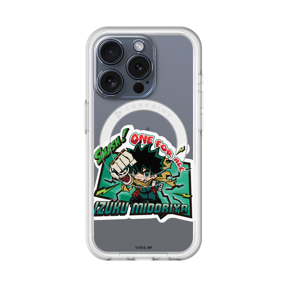 スリムプロテクションプレミアムケース with MagSafe［ 僕のヒーローアカデミア - ミニキャラ - 緑谷 出久 ］