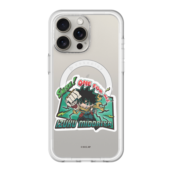 スリムプロテクションプレミアムケース with MagSafe［ 僕のヒーローアカデミア - ミニキャラ - 緑谷 出久 ］