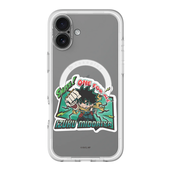 スリムプロテクションプレミアムケース with MagSafe［ 僕のヒーローアカデミア - ミニキャラ - 緑谷 出久 ］