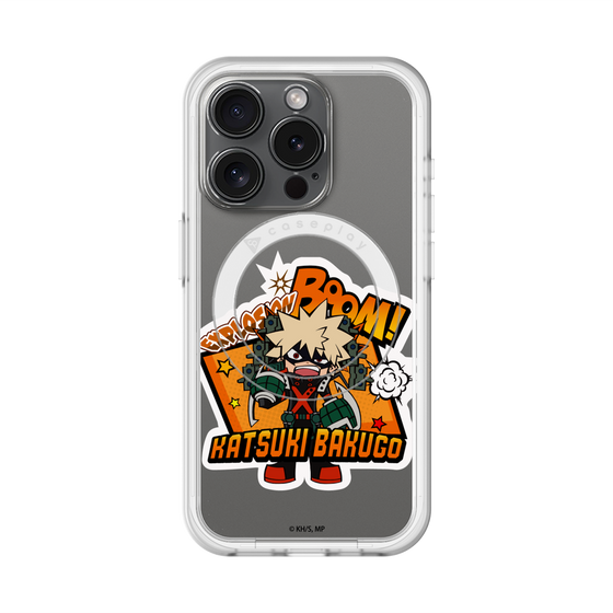 スリムプロテクションプレミアムケース with MagSafe［ 僕のヒーローアカデミア - ミニキャラ - 爆豪 勝己 ］