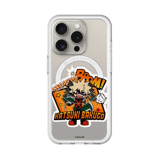 スリムプロテクションプレミアムケース with MagSafe［ 僕のヒーローアカデミア - ミニキャラ - 爆豪 勝己 ］