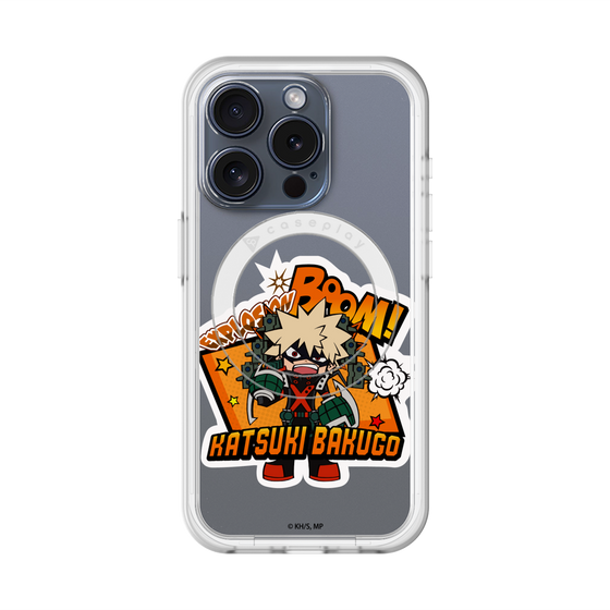 スリムプロテクションプレミアムケース with MagSafe［ 僕のヒーローアカデミア - ミニキャラ - 爆豪 勝己 ］