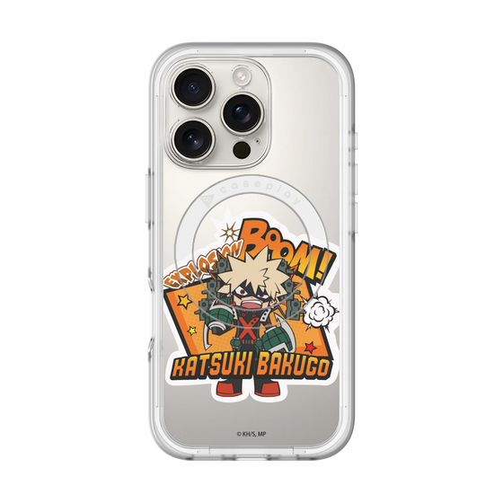 スリムプロテクションプレミアムケース with MagSafe［ 僕のヒーローアカデミア - ミニキャラ - 爆豪 勝己 ］