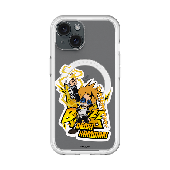 スリムプロテクションプレミアムケース with MagSafe［ 僕のヒーローアカデミア - ミニキャラ - 上鳴 電気 ］