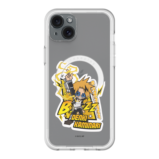 スリムプロテクションプレミアムケース with MagSafe［ 僕のヒーローアカデミア - ミニキャラ - 上鳴 電気 ］