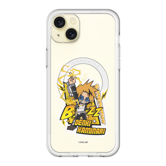 スリムプロテクションプレミアムケース with MagSafe［ 僕のヒーローアカデミア - ミニキャラ - 上鳴 電気 ］