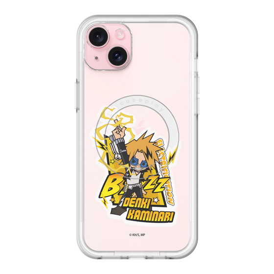 スリムプロテクションプレミアムケース with MagSafe［ 僕のヒーローアカデミア - ミニキャラ - 上鳴 電気 ］