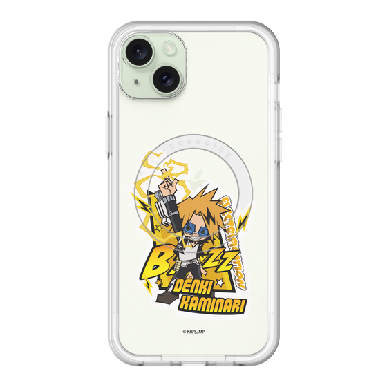 スリムプロテクションプレミアムケース with MagSafe［ 僕のヒーローアカデミア - ミニキャラ - 上鳴 電気 ］