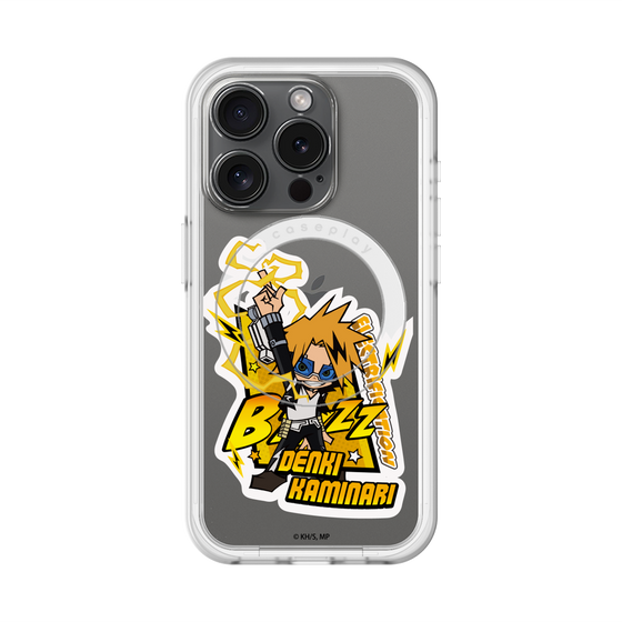 スリムプロテクションプレミアムケース with MagSafe［ 僕のヒーローアカデミア - ミニキャラ - 上鳴 電気 ］