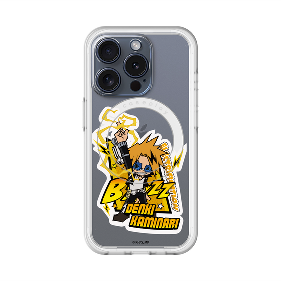 スリムプロテクションプレミアムケース with MagSafe［ 僕のヒーローアカデミア - ミニキャラ - 上鳴 電気 ］