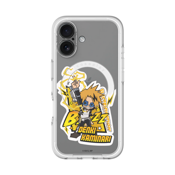 スリムプロテクションプレミアムケース with MagSafe［ 僕のヒーローアカデミア - ミニキャラ - 上鳴 電気 ］