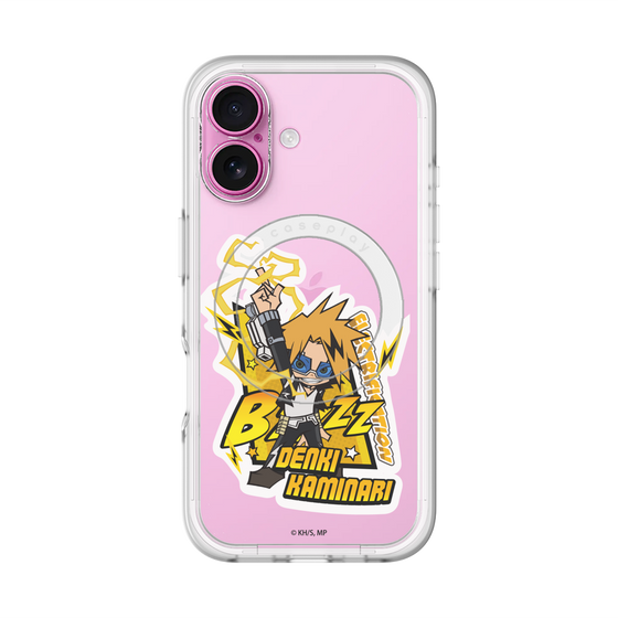 スリムプロテクションプレミアムケース with MagSafe［ 僕のヒーローアカデミア - ミニキャラ - 上鳴 電気 ］