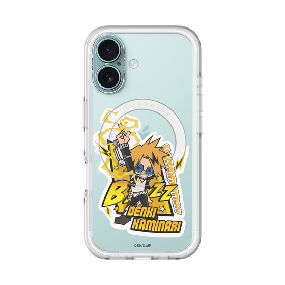 スリムプロテクションプレミアムケース with MagSafe［ 僕のヒーローアカデミア - ミニキャラ - 上鳴 電気 ］