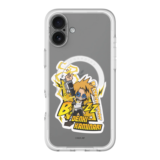 スリムプロテクションプレミアムケース with MagSafe［ 僕のヒーローアカデミア - ミニキャラ - 上鳴 電気 ］