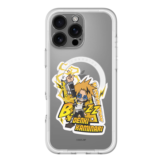 スリムプロテクションプレミアムケース with MagSafe［ 僕のヒーローアカデミア - ミニキャラ - 上鳴 電気 ］