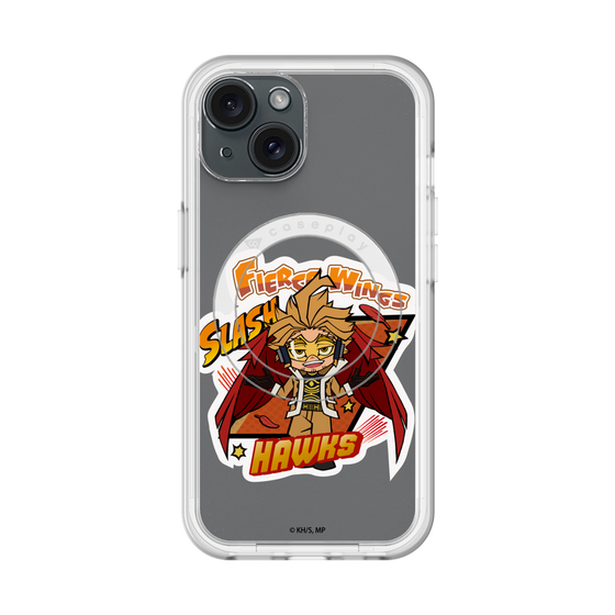 スリムプロテクションプレミアムケース with MagSafe［ 僕のヒーローアカデミア - ミニキャラ - ホークス ］