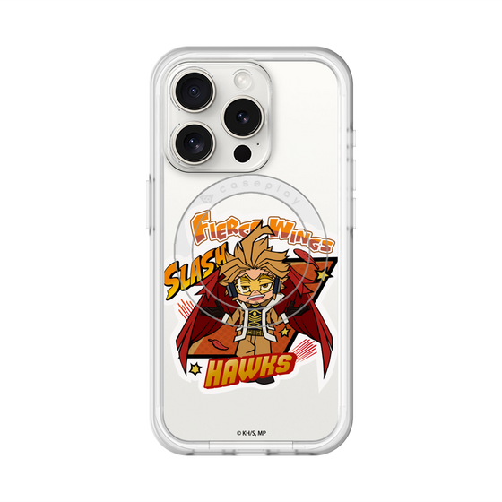 スリムプロテクションプレミアムケース with MagSafe［ 僕のヒーローアカデミア - ミニキャラ - ホークス ］