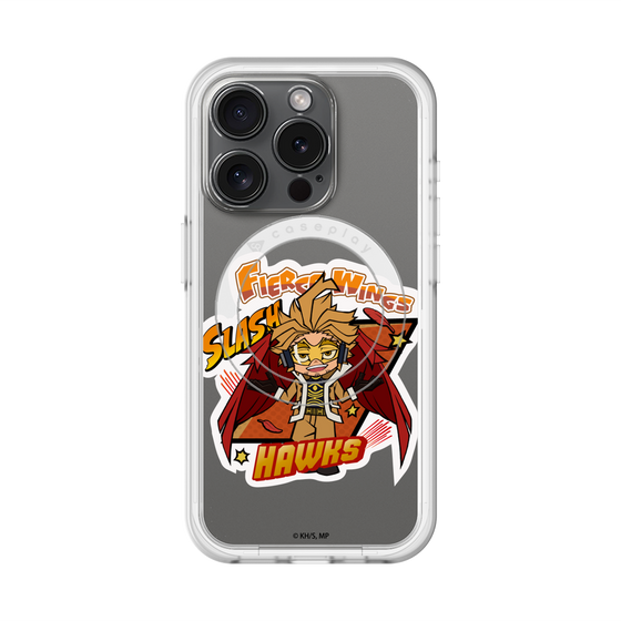 スリムプロテクションプレミアムケース with MagSafe［ 僕のヒーローアカデミア - ミニキャラ - ホークス ］