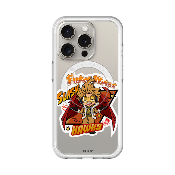 スリムプロテクションプレミアムケース with MagSafe［ 僕のヒーローアカデミア - ミニキャラ - ホークス ］