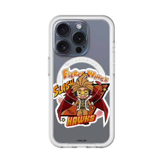 スリムプロテクションプレミアムケース with MagSafe［ 僕のヒーローアカデミア - ミニキャラ - ホークス ］