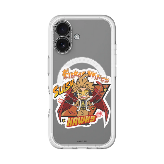 スリムプロテクションプレミアムケース with MagSafe［ 僕のヒーローアカデミア - ミニキャラ - ホークス ］