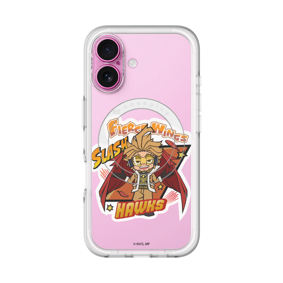 スリムプロテクションプレミアムケース with MagSafe［ 僕のヒーローアカデミア - ミニキャラ - ホークス ］