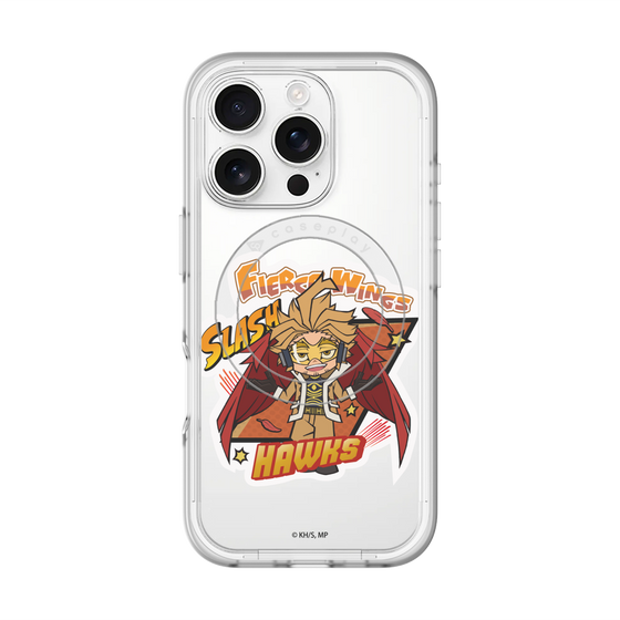 スリムプロテクションプレミアムケース with MagSafe［ 僕のヒーローアカデミア - ミニキャラ - ホークス ］