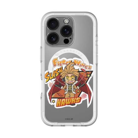 スリムプロテクションプレミアムケース with MagSafe［ 僕のヒーローアカデミア - ミニキャラ - ホークス ］