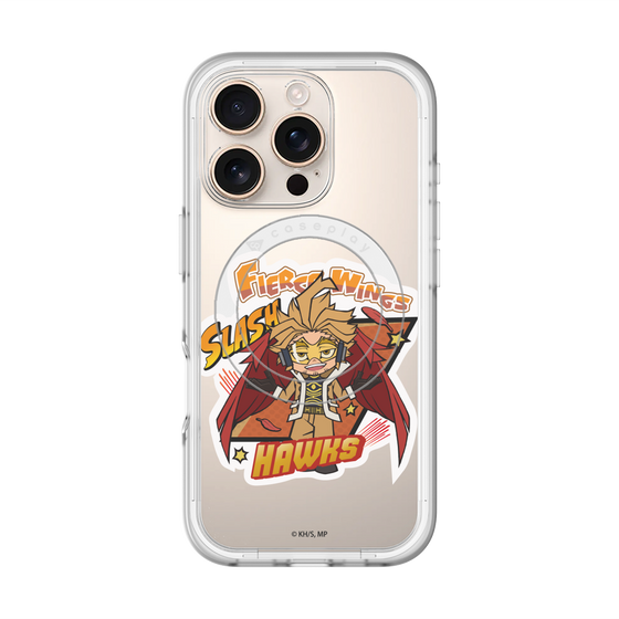 スリムプロテクションプレミアムケース with MagSafe［ 僕のヒーローアカデミア - ミニキャラ - ホークス ］