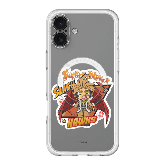 スリムプロテクションプレミアムケース with MagSafe［ 僕のヒーローアカデミア - ミニキャラ - ホークス ］