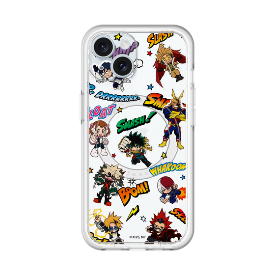 スリムプロテクションプレミアムケース with MagSafe［ 僕のヒーローアカデミア - アメコミ ］