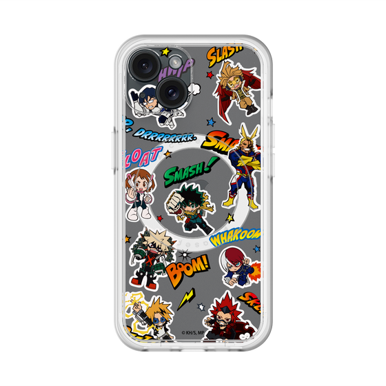 スリムプロテクションプレミアムケース with MagSafe［ 僕のヒーローアカデミア - アメコミ ］