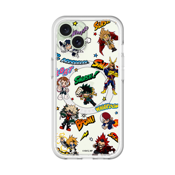 スリムプロテクションプレミアムケース with MagSafe［ 僕のヒーローアカデミア - アメコミ ］